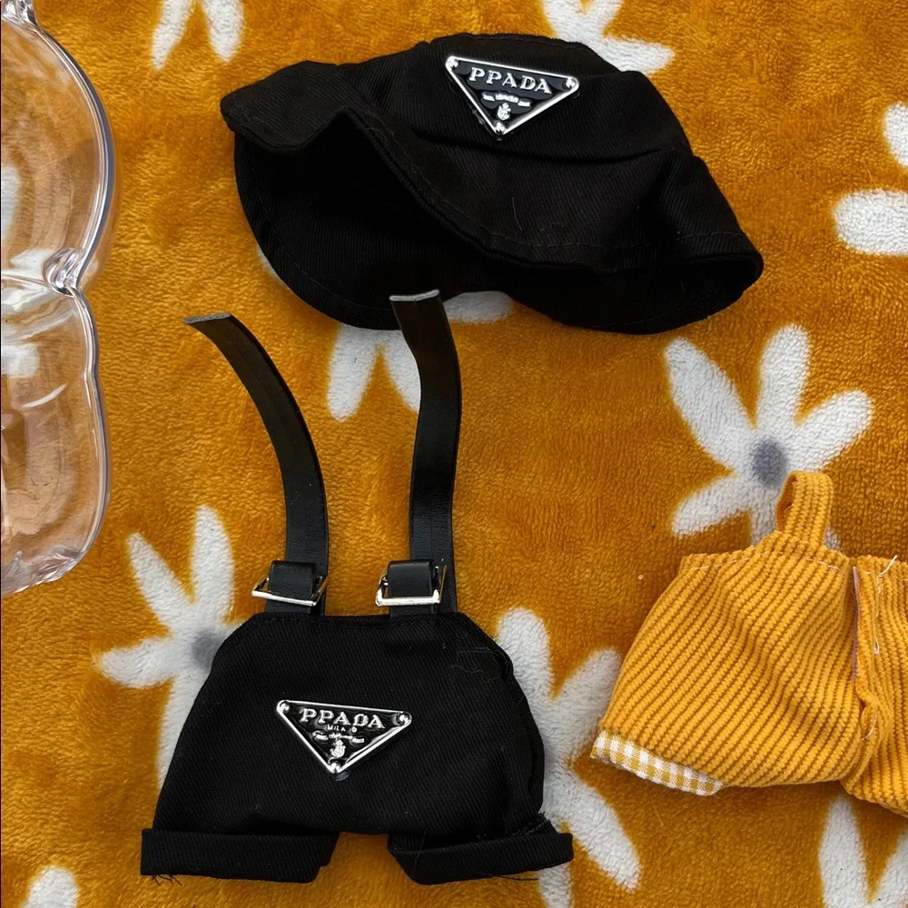 Labubu Clear Case & Outfit Clothing PPADA Set + Overalls NWOT Gifts Accesories